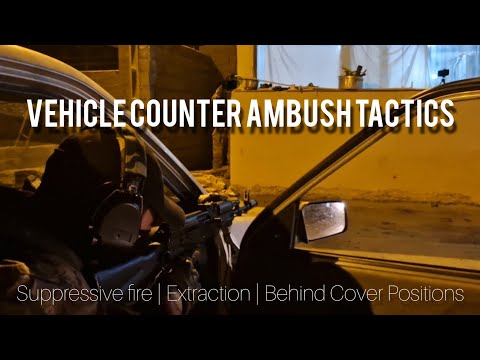 Unarmoured Vehicle Counter Ambush Tactics | Suppressive fire | Extraction | Behind Cover Positions