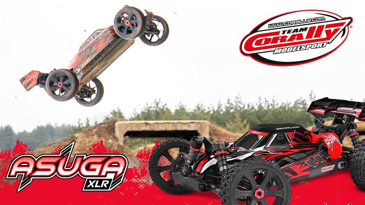RC auto Asuga XLR 6S - buggy 4WD - RTR, modrá
