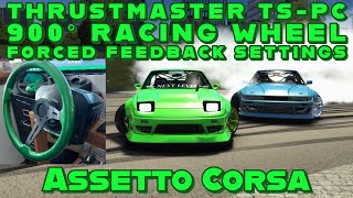 Assetto Corsa | 900° | Racing Wheel | Thrustmaster TS-PC FFB Settings