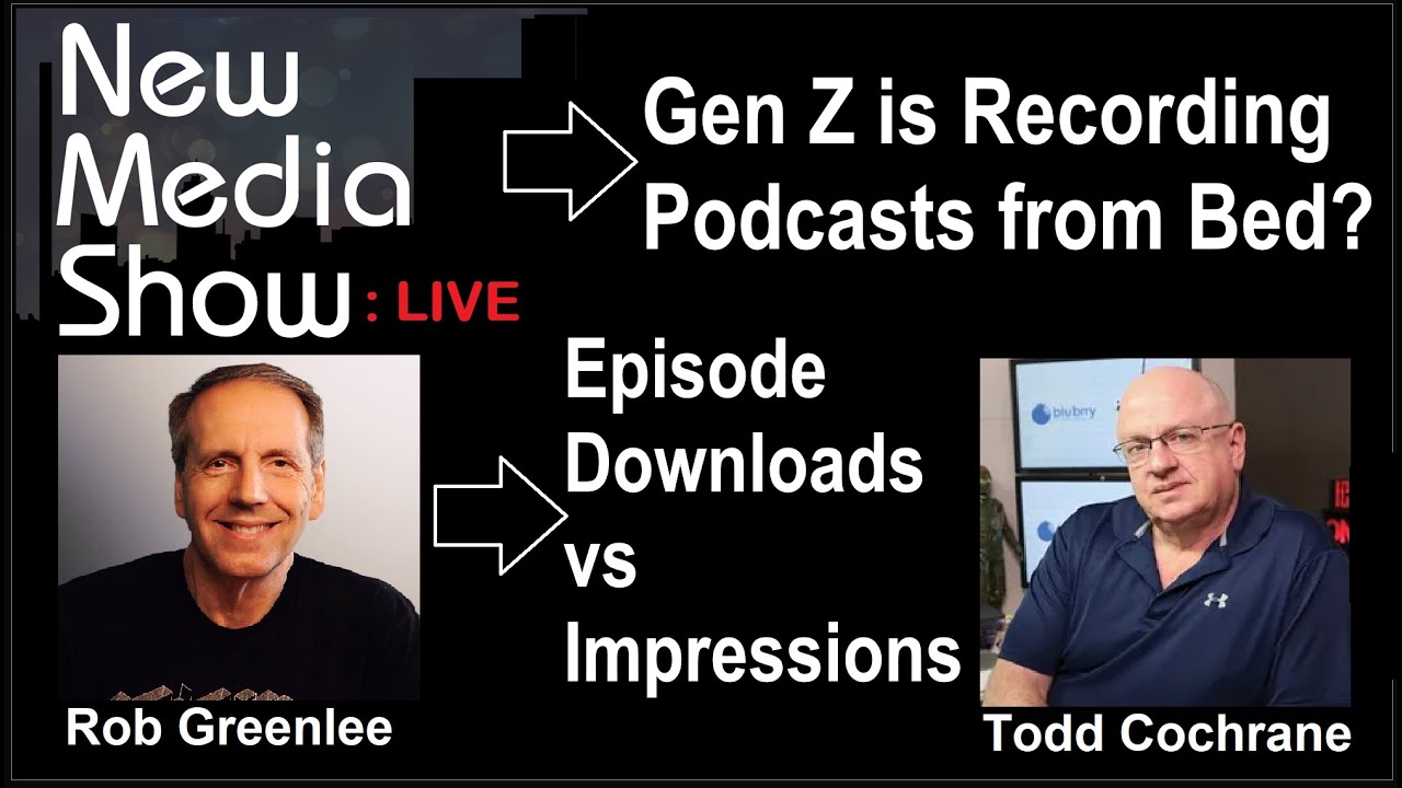 Gen Z is Recording Podcasts in Bed? What is Ahead in 2024 Podcasting? | New Media Show Live 1/3/23