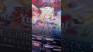 New Structure Deck has arrived! THE CHRONICLES DECK: The Fallen & The Virtuous #yugioh #tcg