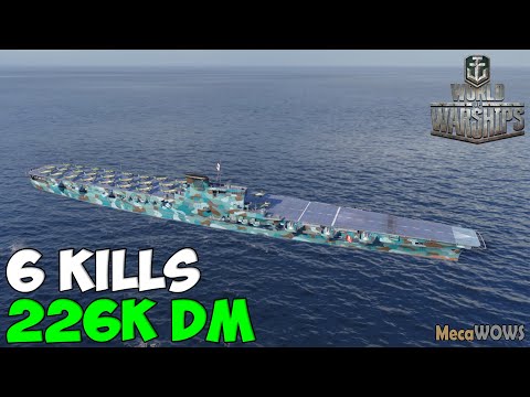 World of WarShips | Hakuryū | 6 KILLS | 223K Damage - Replay Gameplay 4K 60 fps