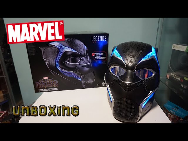 Vídeo relacionado con Marvel Hasbro Legends Series - Nero Panther - Casco electrónico Premium para Juego de rol - con Luces y un Visor Que se Sube y se Baja, F3453