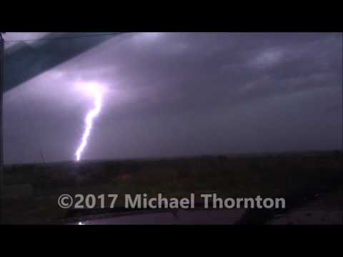 Amazing Cloud To Ground lightning - Hinton, OK - 7/3/17