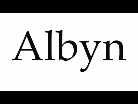 How to Pronounce Albyn