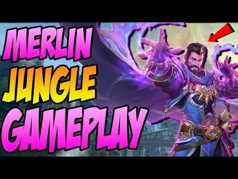 SMITE'S 100TH GOD! MERLIN SEASON 6 JUNGLE GAMEPLAY! - SMITE Merlin Gameplay