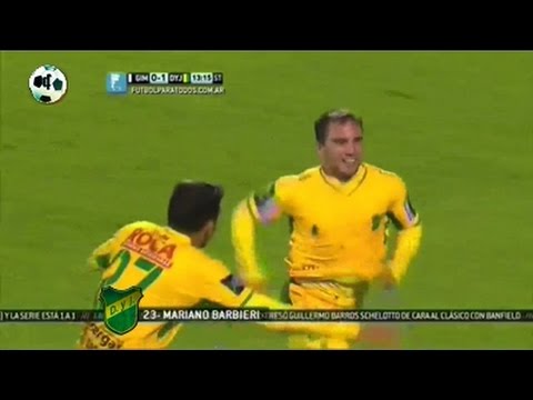 Gol Mariano Barbieri - Gimnasia 0 Vs Defensa y Justicia 2 - Primera División 2014
