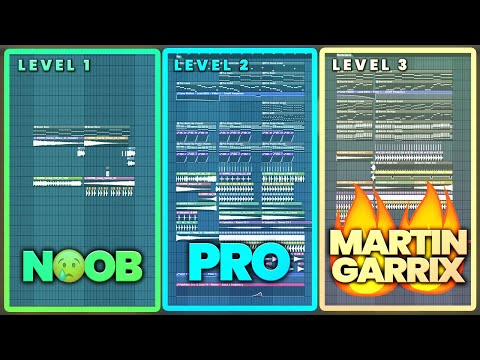 3 Levels of Progressive House - NOOB vs PRO vs MARTIN GARRIX