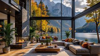 Gentle Jazz And A Forest Setting Are Ideal For Working - Cozy Jazz In A Living Room Shaded By Trees