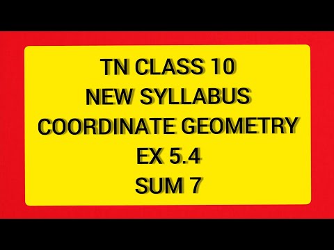 TN Samacheer 10 Maths New Syllabus Coordinate Geometry Ex 5.4 Sum 7