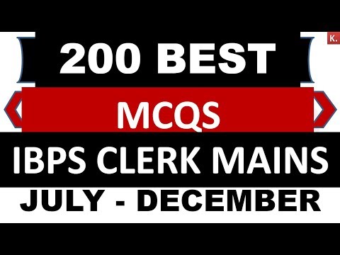 200 Best current affairs 2018 (English+Hindi) SET-1 IBPS Clerk Mains 2018- 2019