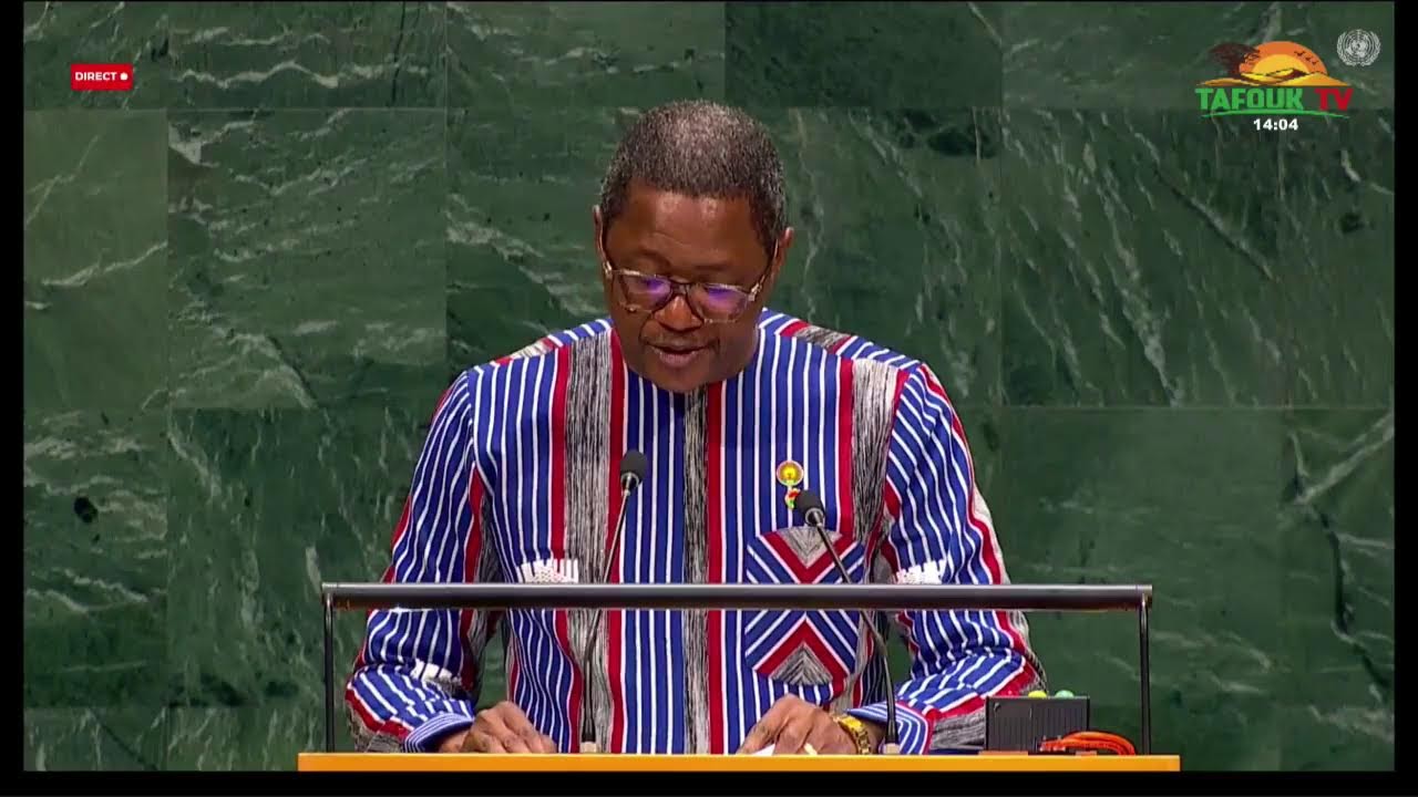Le Camarade Ministre S.E. M. Karamoko Jean-Marie Traoré prend la parole à l'ONU!