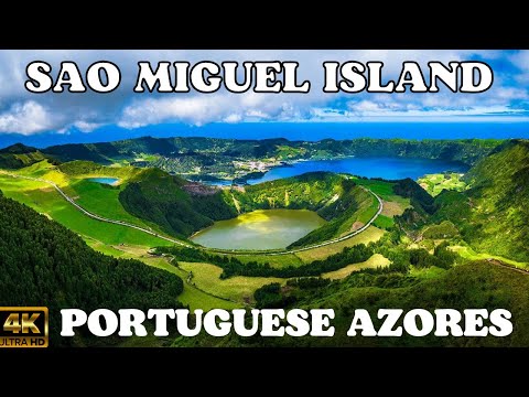 Sao Miguel Island, Portuguese Azores [4K Scenic Film with Calming Music]