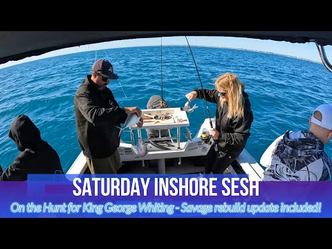 Searching for the BIGGEST King George Whiting we can find! (Savage Boat rebuild included)