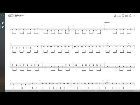 Bruce Springsteen - No Surrender (BASS TAB PLAY ALONG)