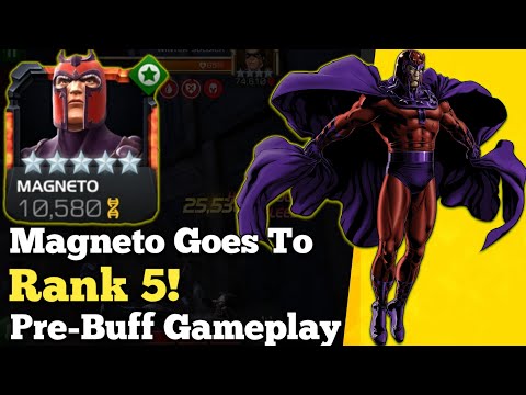 Magneto Goes To 5/65! | Pre Buff Gameplay- Not That Bad! | Marvel Contest Of Champions