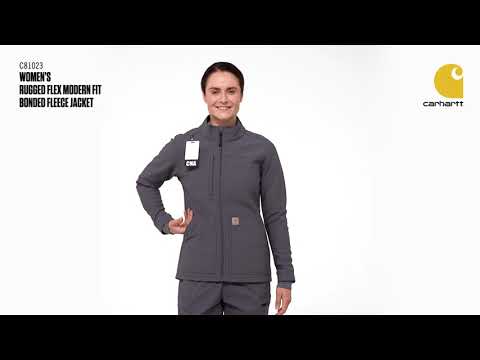 Carhartt C81023 - Women's Rugged Flex® Modern Fit Bonded Fleece Jacket