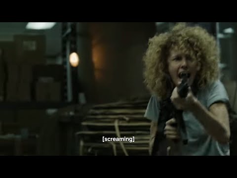 Monica Gaztambide takes gun and fires|Money Heist|P2.E09