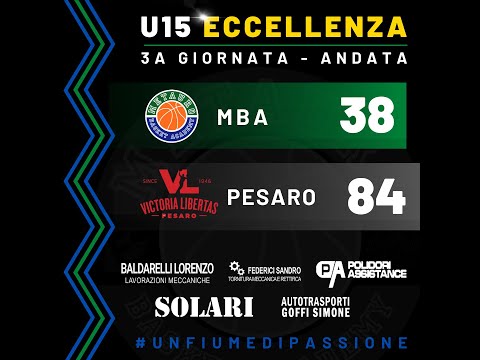 U15 Eccellenza / MBA-VL Pesaro 38-84