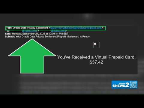 The virtual prepaid card from the Oracle settlement is real