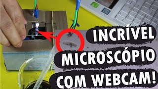 DIY Lab - COMO FAZER um MICROSCÓPIO caseiro com WEBCAM [Imagens INCRÍVEIS][BioHacking]
