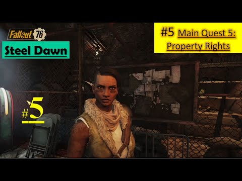Fallout 76 Steel Dawn DLC - Property Rights | Secure Storeroom, Interrogate Pierce, Sheen's Holotape