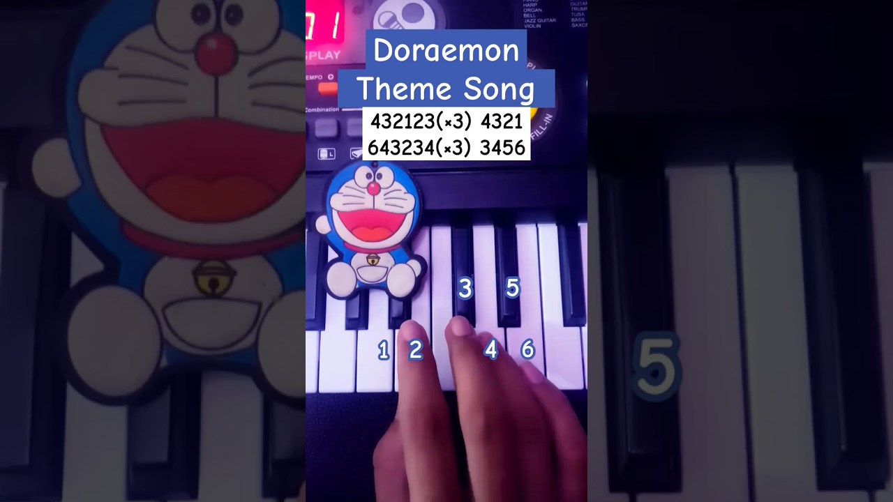 Doraemon Theme Song - Piano Tutorial #viral #shorts
