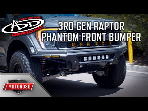 ADD Phantom Front Bumper and Baja Designs Lighting for Gen 3 F-150 Raptor 2021+