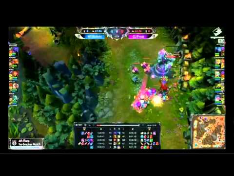 CJ Frost vs KTB Game 1 - OGN Worlds Playoff (Comentários PT)