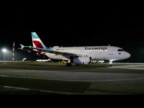 D-AGWH Eurowings Airbus A319-132 departure CHIȘINĂU (LUKK - RMO)
