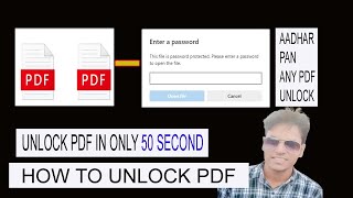 unlock pdf, how do i unlock pdf , unlock pdf free, unlock aadhar card , unlock pan card, aadhar pdf