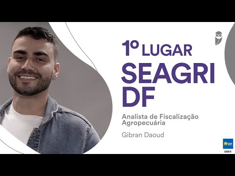 Learn about the trajectory of Gibran Daoud, who was approved in 1st place in the SEAGRI DF and PC...