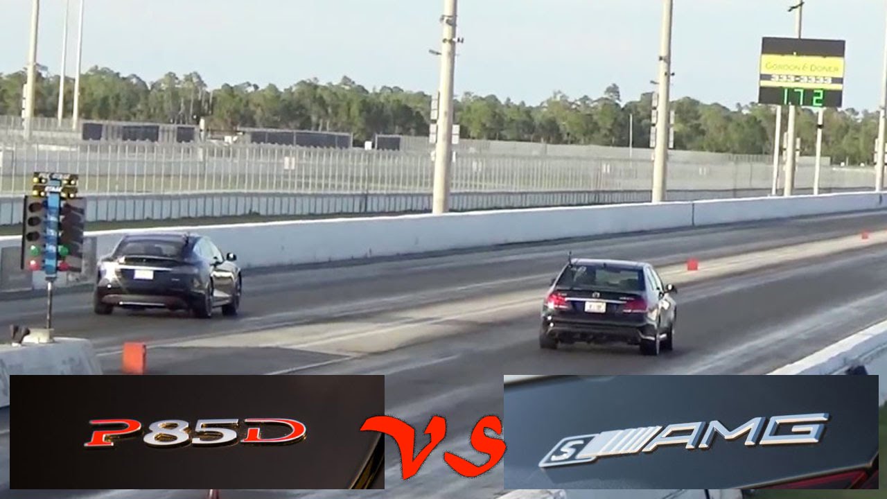 Another Tesla Model S P85D Victim: Mercedes-Benz E63 AMG S 4Matic ...