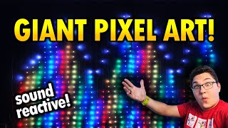 GIANT Pixel Art! (Govee Curtain Lights)