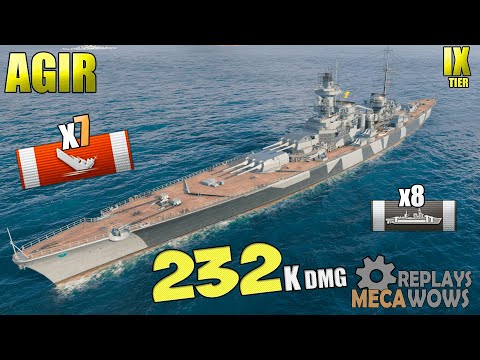 Cruiser Ägir 7 Kills 232K Damage | World of Warships
