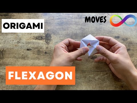 EASY FLEXAGON ORIGAMI TUTORIAL STEP BY STEP | HOW TO MAKE A PAPER FLEXAGON ORIGAMI | FOLDING ALWAYS