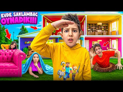 EVDE SAKLAMBAÇ OYNADIK!!! ÖDÜLLÜ CEZALI SAKLAMBAÇ OYUNU.