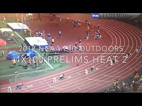 2018 NCAA DIII 4x100 Relay Heat 1 Prelim