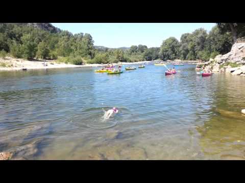River swimming at Campsite in France