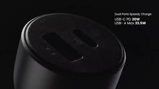 UGREEN Fast Charge Autolader Dubbele Poort 42.5W Universeel QC/PD 3.0 video