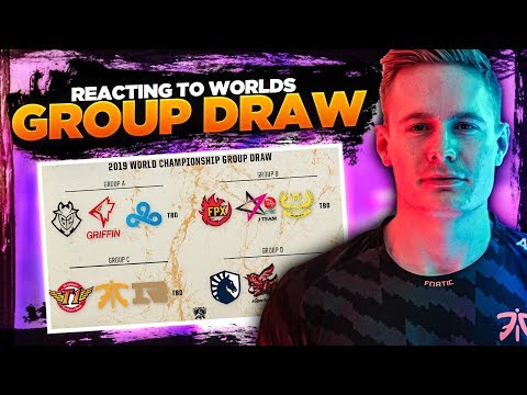 Broxah | REACTING TO WORLDS 2019 GROUP DRAW