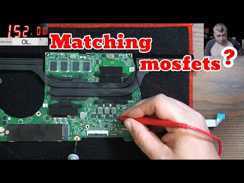 Asus Vivobook N7600P laptop repair - How we are matching mosfets?