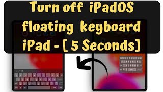 How to Turn off Floating keyboard iPad, Pro, Mini: iPad Stuck on Small Keyboard, Get Basic Keyboard