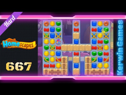 Homescapes Level 667 - Hard Level
