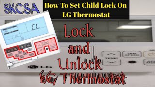 How to Lock and Unlock LG Air Conditioner Thermostat|How to Set Child Lock on LG Thermostat