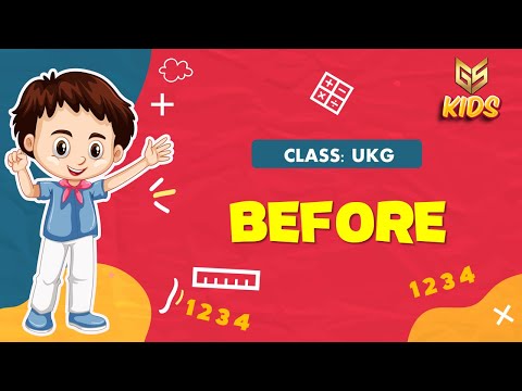 What is Before? - UKG (Math) Gyansrota Kids
