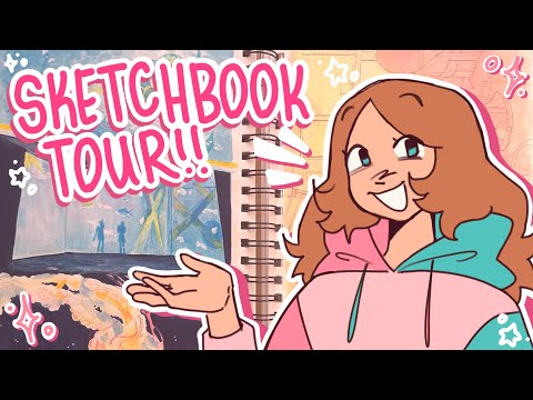 sketchbook tour!! ☆ june - october 2023