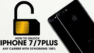 How to unlock iphone 7/7 plus any carrier with 3$