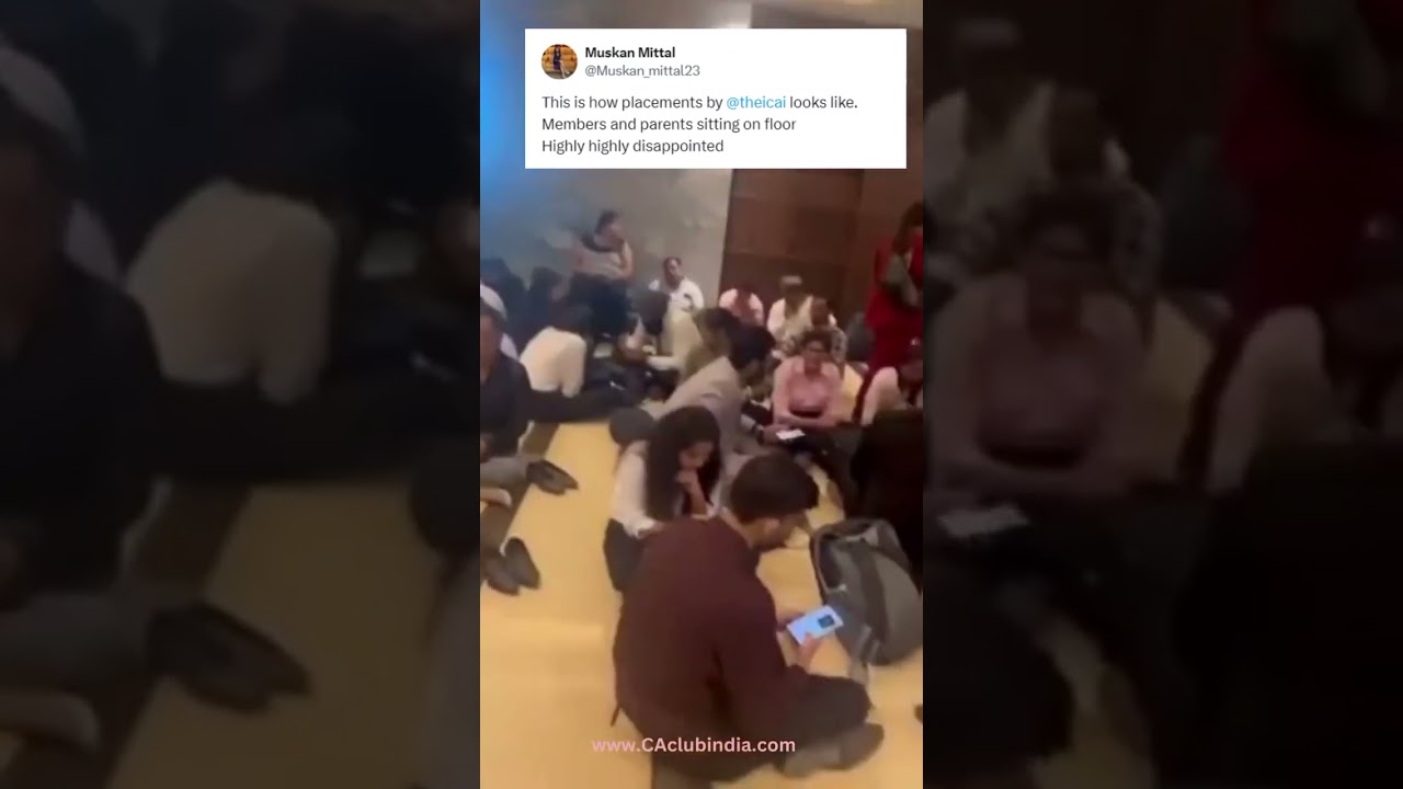 Scenario of ICAI Placement! 🤐🤔🧐 #icai #castudents #campusplacement