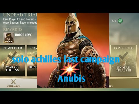 Last adventure of void Achilles vs anubis